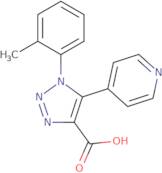 1-(2-Methylphenyl)-5-(pyridin-4-yl)-1H-1,2,3-triazole-4-carboxylic acid