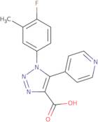 1-(4-Fluoro-3-methylphenyl)-5-pyridin-4-yl-1H-1,2,3-triazole-4-carboxylic acid