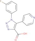 1-(3-Fluorophenyl)-5-pyridin-4-yl-1H-1,2,3-triazole-4-carboxylic acid