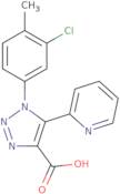 1-(3-Chloro-4-methylphenyl)-5-(pyridin-2-yl)-1H-1,2,3-triazole-4-carboxylic acid