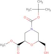 (2R,6S)-4-tert-butyl 2-methyl 6-(hydroxymethyl)morpholine-2,4-dicarboxylate