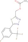 (5-(4-Fluoro-2-(trifluoromethyl)phenyl)-1,3,4-thiadiazol-2-yl)methyl acetate