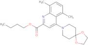 Butyl 4-{1,4-dioxa-8-azaspiro[4.5]decan-8-yl}-5,8-dimethylquinoline-2-carboxylate