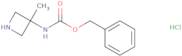 benzyl (3-methylazetidin-3-yl)carbamate hcl