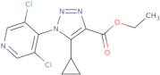 5-Cyclopropyl-1-(3,5-dichloro-pyridin-4-yl)-1H-[1,2,3]triazole-4-carboxylic acid ethyl ester