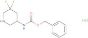 benzyl N-(5,5-difluoropiperidin-3-yl)carbamate hydrochloride