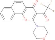 2-Morpholino-3-(2,2,2-trifluoroacetyl)-4H-benzo[H]chromen-4-one