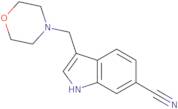3-[(Morpholin-4-yl)methyl]-1H-indole-6-carbonitrile