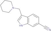 3-(Piperidin-1-ylmethyl)-1H-indole-6-carbonitrile