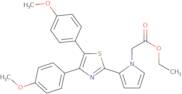Ethyl 2-(2-(4,5-bis(4-methoxyphenyl)thiazol-2-yl)-1H-pyrrol-1-yl)acetate