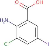 2-Amino-3-chloro-5-iodo-benzoic acid