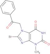 8-Bromo-3-methyl-7-(2-oxo-2-phenylethyl)-1H-purine-2,6(3H,7H)-dione