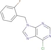 6-chloro-9-[(2-fluorophenyl)methyl]-9H-purine