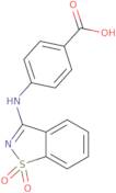 4-[(1,1-Dioxo-1,2-benzothiazol-3-yl)amino]benzoic acid