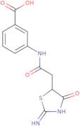 3-[2-(2-Amino-4-oxo-4,5-dihydro-1,3-thiazol-5-yl)acetamido]benzoic acid