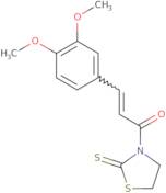 3-(3,4-Dimethoxyphenyl)-1-(2-sulfanylidene-1,3-thiazolidin-3-yl)prop-2-en-1-one