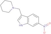 6-Nitro-3-(1-piperidinylmethyl)-1H-indole