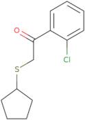 1-(2-Chlorophenyl)-2-(cyclopentylsulfanyl)ethan-1-one