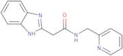 2-(1H-1,3-Benzodiazol-2-yl)-N-(pyridin-2-ylmethyl)acetamide