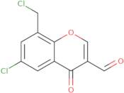 6-Chloro-8-(chloromethyl)-4-oxo-4H-chromene-3-carbaldehyde