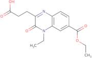 3-[6-(Ethoxycarbonyl)-4-ethyl-3-oxo-3,4-dihydroquinoxalin-2-yl]propanoic acid