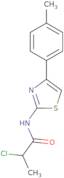 2-Chloro-N-[4-(4-methylphenyl)-1,3-thiazol-2-yl]propanamide