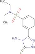 3-(4-Amino-5-sulfanyl-4H-1,2,4-triazol-3-yl)-N,N-diethylbenzene-1-sulfonamide