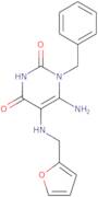 6-Amino-1-benzyl-5-[(furan-2-ylmethyl)amino]-1,2,3,4-tetrahydropyrimidine-2,4-dione