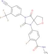 4-[(R)-3-[4-Cyano-3-(trifluoromethyl)phenyl]-4-oxo-2-thioxo-7-oxa-1,3-diazaspiro[4.4]non-1-yl]-2-f…