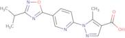 1-[5-(3-Isopropyl-1,2,4-oxadiazol-5-yl)pyridin-2-yl]-5-methyl-1H-pyrazole-4-carboxylic acid