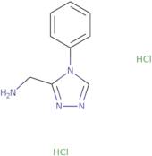 [(4-Phenyl-4H-1,2,4-triazol-3-yl)methyl]amine dihydrochloride