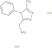 [(5-Methyl-4-phenyl-4H-1,2,4-triazol-3-yl)methyl]amine dihydrochloride