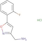 [5-(2-Fluorophenyl)-1,2-oxazol-3-yl]methanamine hydrochloride