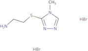 (2-[(4-Methyl-4H-1,2,4-triazol-3-yl)thio]ethyl)amine dihydrobromide