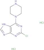 2-Chloro-6-piperazin-1-yl-9H-purine dihydrochloride
