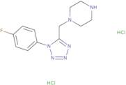 1-{[1-(4-Fluorophenyl)-1H-tetrazol-5-yl]methyl}piperazine dihydrochloride