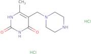 6-Methyl-5-(piperazin-1-ylmethyl)pyrimidine-2,4(1H,3H)-dione dihydrochloride