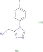 ([4-(4-Fluorophenyl)-4H-1,2,4-triazol-3-yl]methyl)amine dihydrochloride