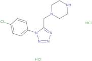 1-{[1-(4-Chlorophenyl)-1H-tetrazol-5-yl]methyl}piperazine dihydrochloride