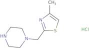1-[(4-Methyl-1,3-thiazol-2-yl)methyl]piperazine hydrochloride