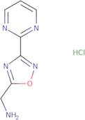 [(3-Pyrimidin-2-yl-1,2,4-oxadiazol-5-yl)methyl]amine hydrochloride