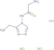 N1-[3-(Aminomethyl)-4H-1,2,4-triazol-4-yl]glycinamide trihydrochloride