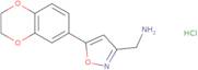 [5-(2,3-Dihydro-1,4-benzodioxin-6-yl)-1,2-oxazol-3-yl]methanamine hydrochloride