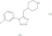 1-{[1-(3-Fluorophenyl)-1H-tetrazol-5-yl]methyl}piperazine dihydrochloride