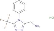 ([4-Phenyl-5-(trifluoromethyl)-4H-1,2,4-triazol-3-yl]methyl)amine hydrochloride