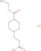 3-[4-(Ethoxycarbonyl)piperidin-1-yl]propanoic acid hydrochloride