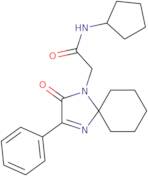 N-Cyclopentyl-2-(2-oxo-3-phenyl-1,4-diazaspiro[4.5]dec-3-en-1-yl)acetamide