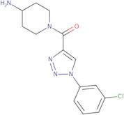 1-{[1-(3-Chlorophenyl)-1H-1,2,3-triazol-4-yl]carbonyl}piperidin-4-amine