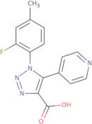 1-(2-Fluoro-4-methylphenyl)-5-(pyridin-4-yl)-1H-1,2,3-triazole-4-carboxylic acid