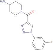 (4-Aminopiperidin-1-yl)(1-(3-fluorophenyl)-1H-1,2,3-triazol-4-yl)methanone